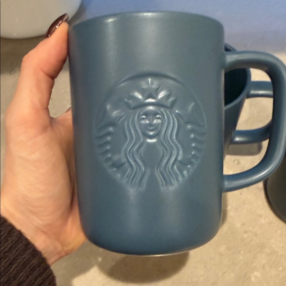 Starbucks Dark Blue Mug (set of 3) - Picture 2 of 11